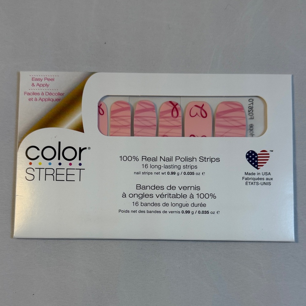 Color Street Choose Hope Pink Awareness Nail Strips